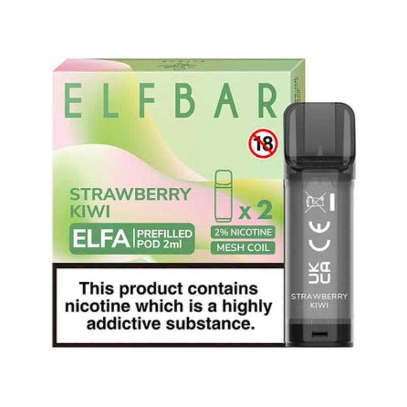 Elf Bar ELFA Prefilled Pod (2 x 2ml) Strawberry Kiwi Startseite