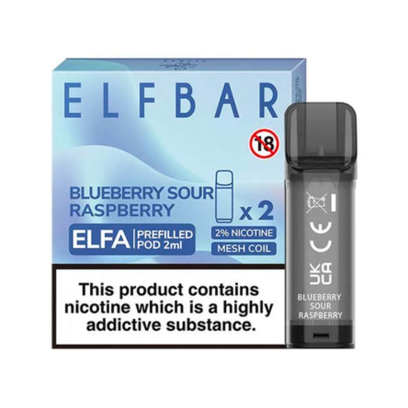 Elf Bar ELFA Prefilled Pod (2 x 2ml) Blueberry Sour Raspberry Startseite