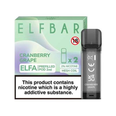 Elf Bar ELFA Prefilled Pod (2 x 2ml) Cranberry Grape Startseite