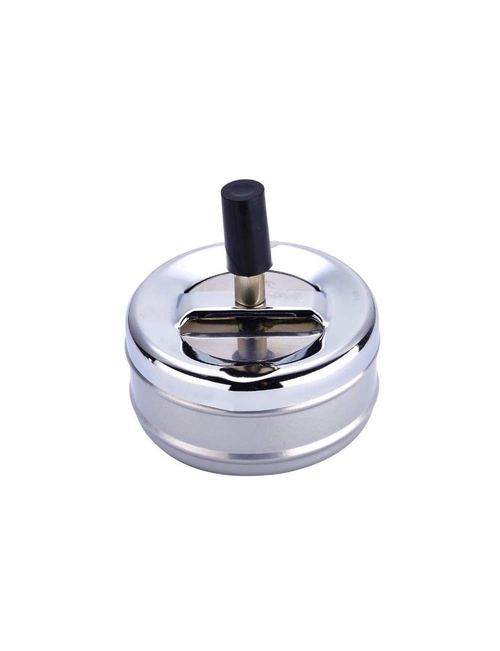 Drehaschenbecher Silber 90mm