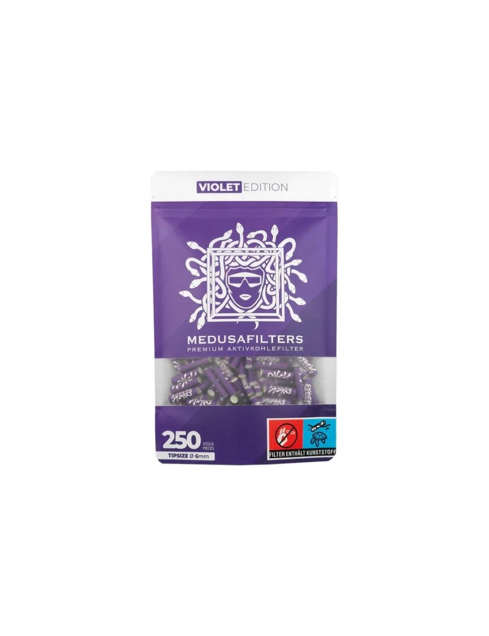 Medusa - Aktivkohlefilter - Violett (250 Stck. x 6mm)