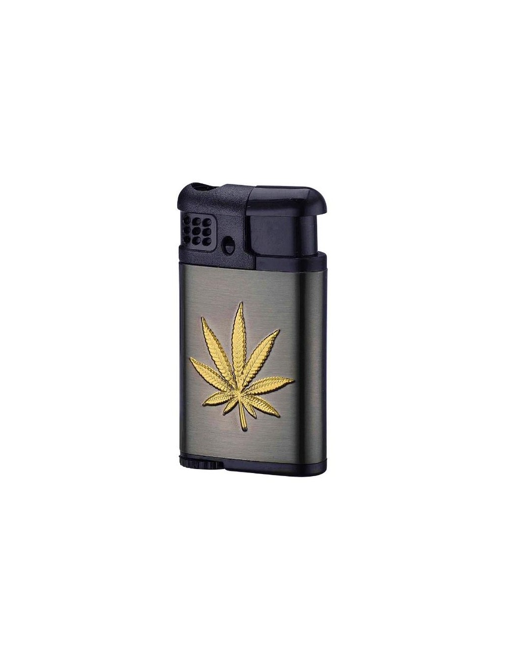 Cannabis leaf lighter (Green flame) Gold