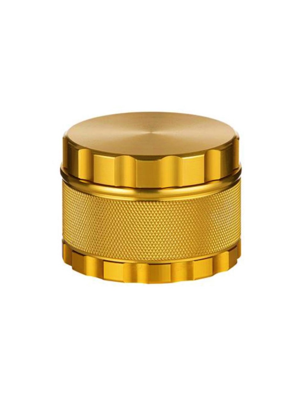 Metal Grinder 4-teilig 60mm Gold geriffelt