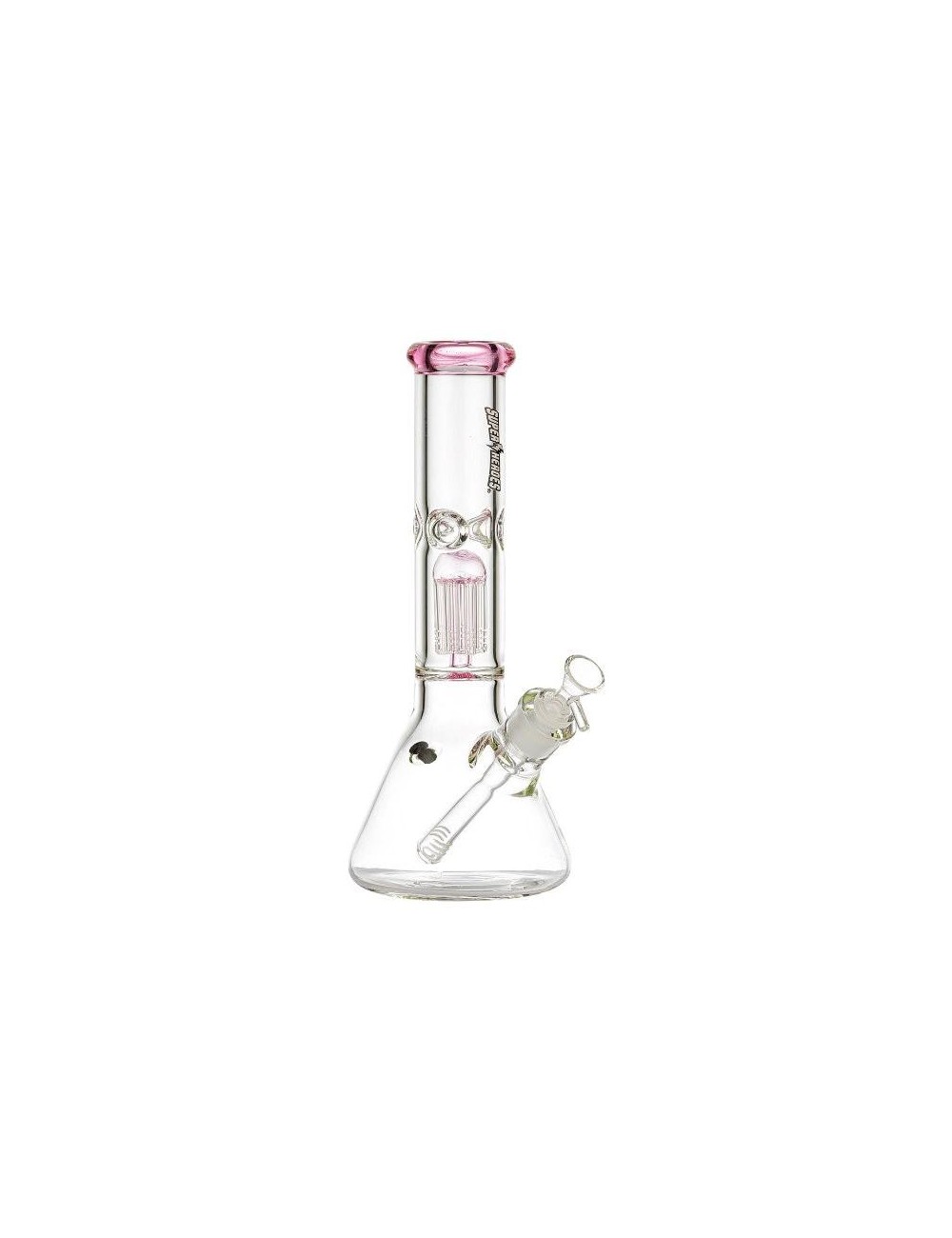 Glasbong Klar/Pink 31cm