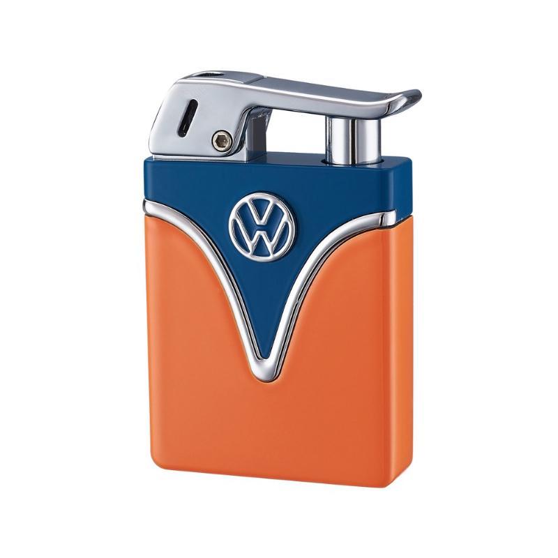 VW Bulli Metall Feuerzeug Orange KC Import