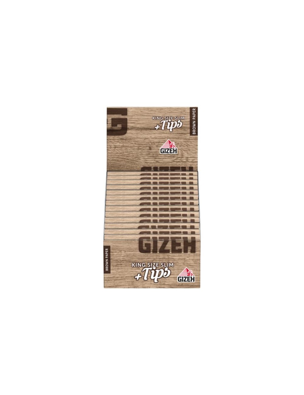 GIZEH Brown King Size Slim + Filtres (26 pcs.)