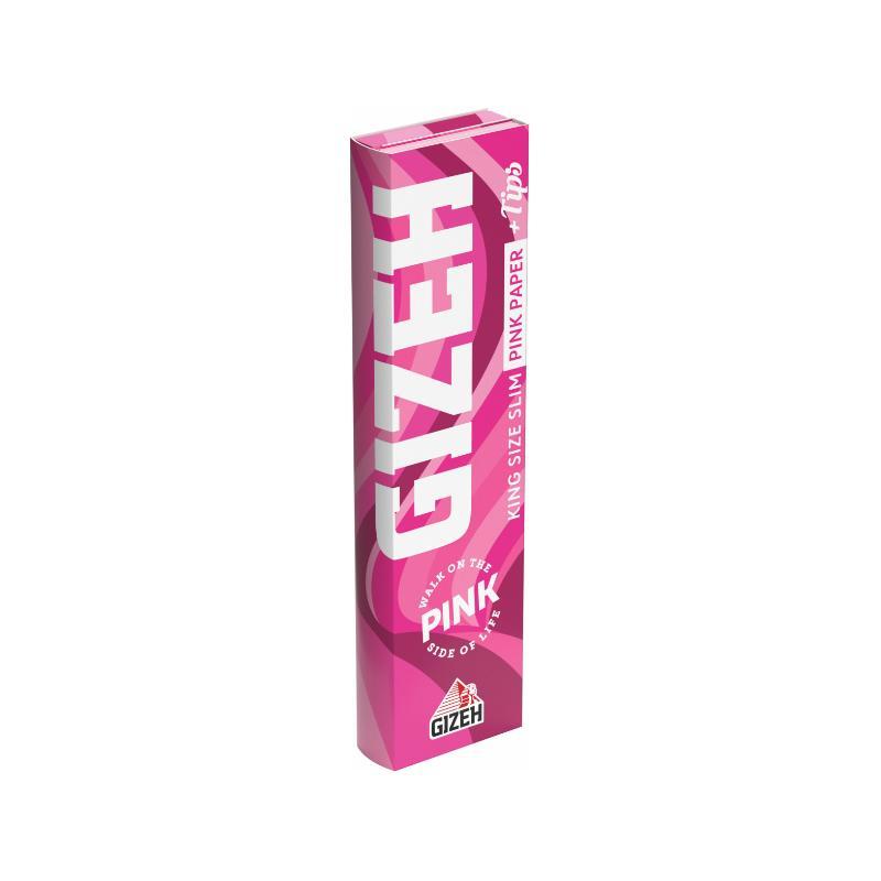 GIZEH Pink King Size Slim + Filtres (26 pcs.