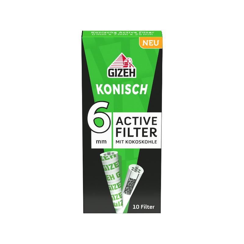 GIZEH Active Filter Konisch (1 x 10 pcs.