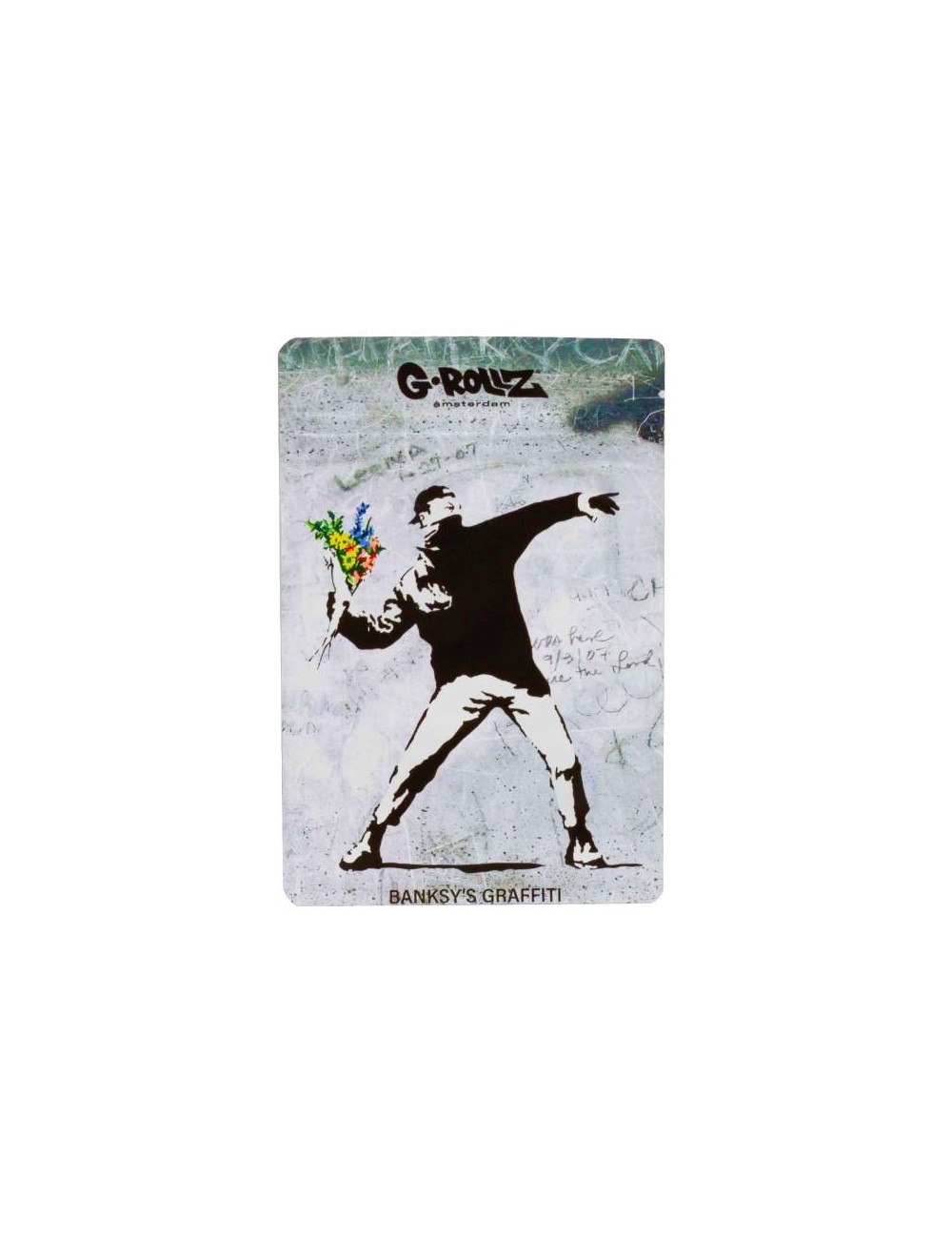 Banksy Bag - Flower Thrower (10cm x 15cm)