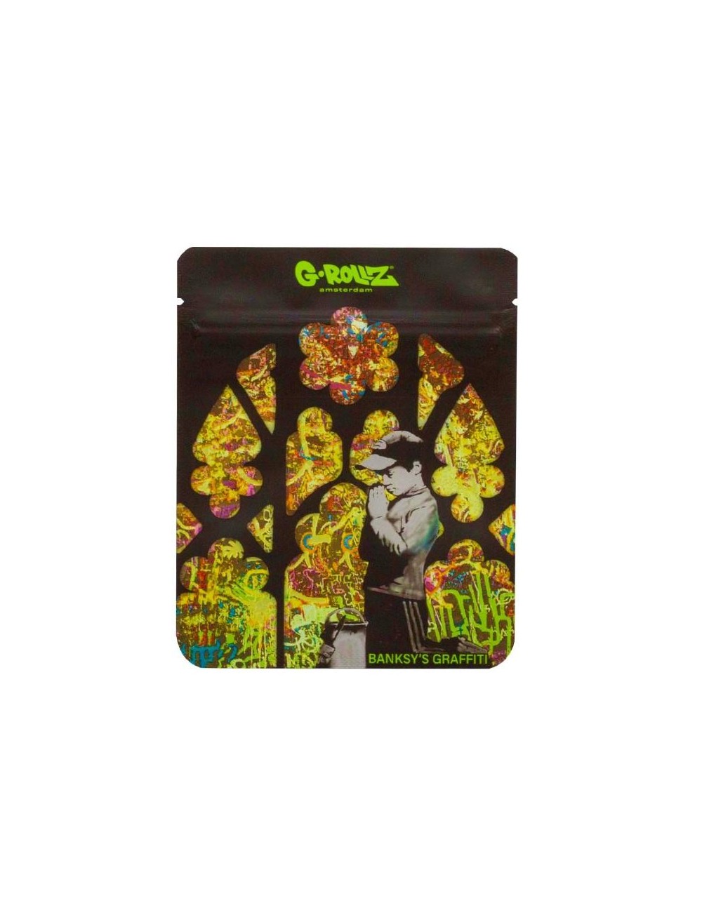 Banksy Bag - Church of Graffiti (10cm x 12.5cm)