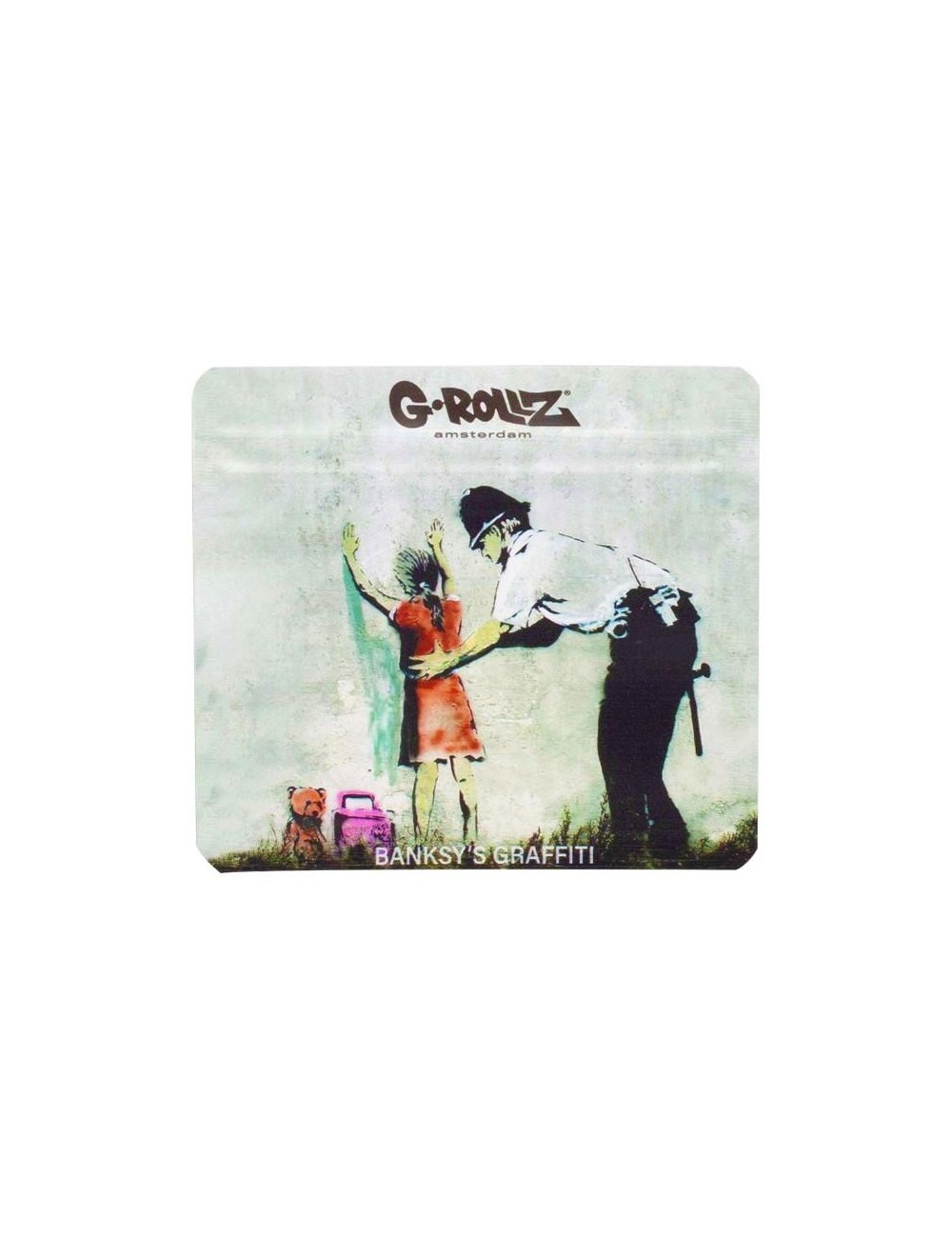 Banksy Bag - Girl Being Frisked (9cm x 8cm)