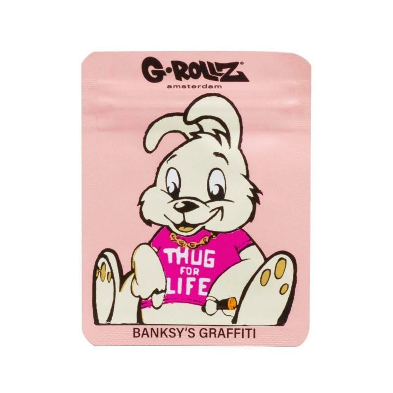 Banksy Bag - Thug for Life Pink (6.5cm x 8.