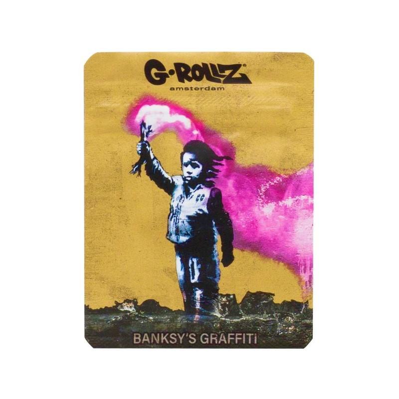 Banksy Bag - Torch Boy (6.5cm x 8.