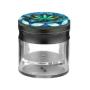 Alu Grinder Durchsichtig ver. Hanfdesign 4-pièces 62mm KC Import