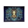 Glass Rolling Tray - Tribal Lion (16cm x 12cm) KC Import