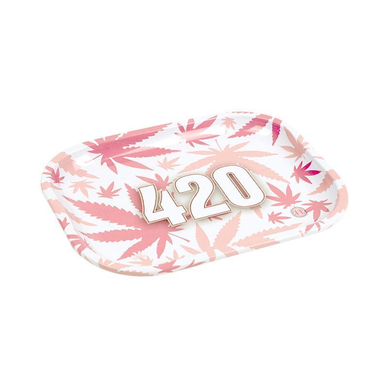 Rolling Tray - 420 Pink (18cm x 14cm) KC Import