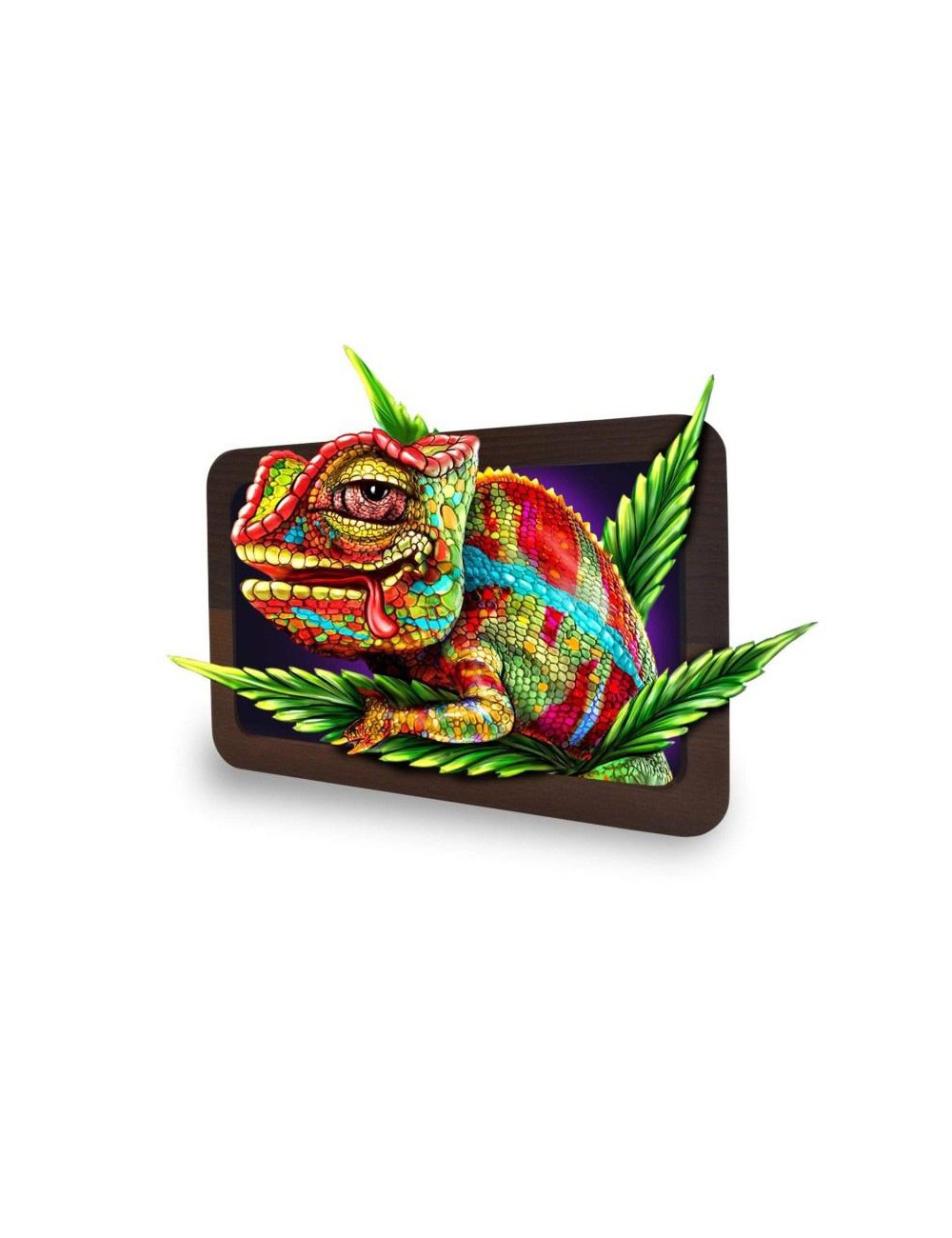 3D Wood Rolling Tray - Cloud 9 Chameleon (30cm x 17.8cm)