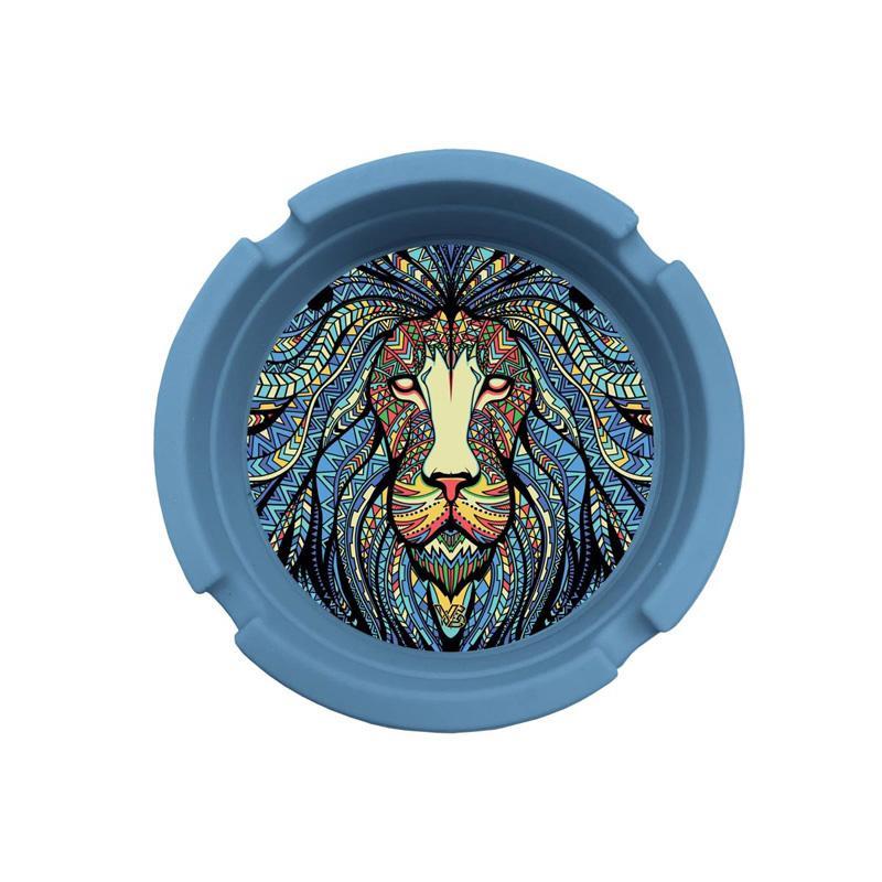 Silikon Aschenbecher - Tribal Lion (8cm x 2.