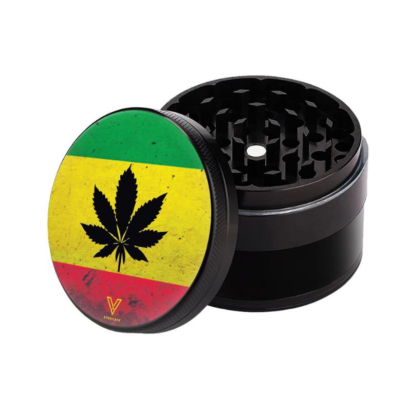 Non-Stick Keramikgrinder Rasta Leaf 4-pièces 55mm KC Import