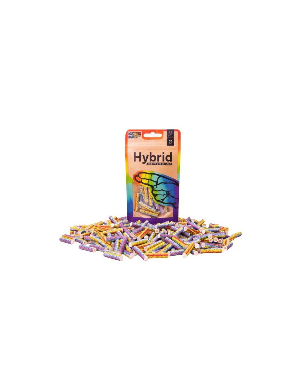 Hybrid Supreme - Filtre à charbon actif - Rainbow (55 pcs.)