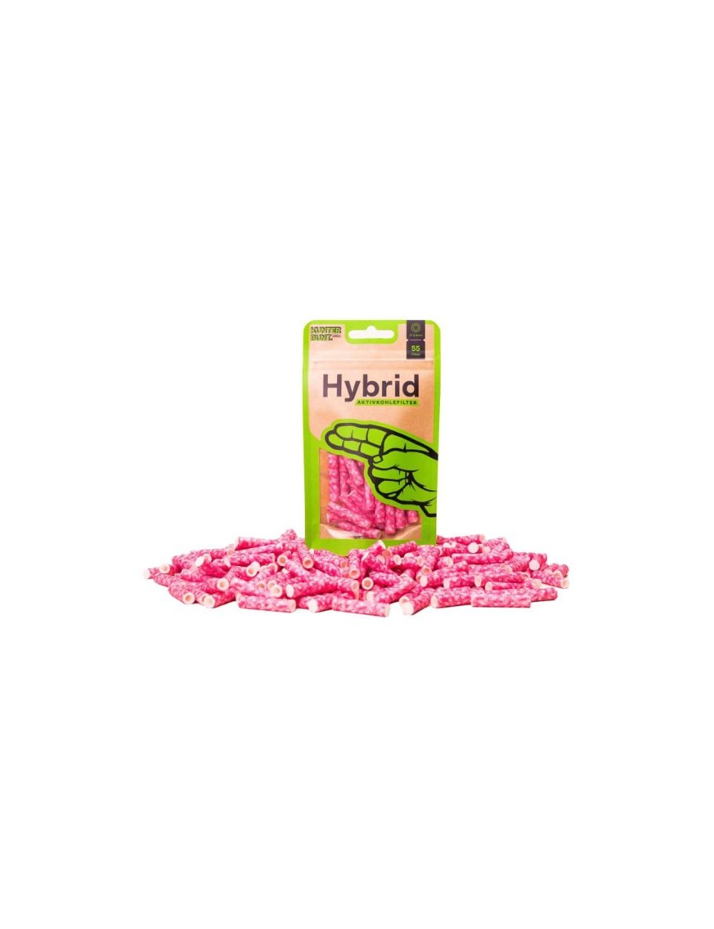 Hybrid Supreme - Aktivkohlefilter - Magenta (55 Stck.)