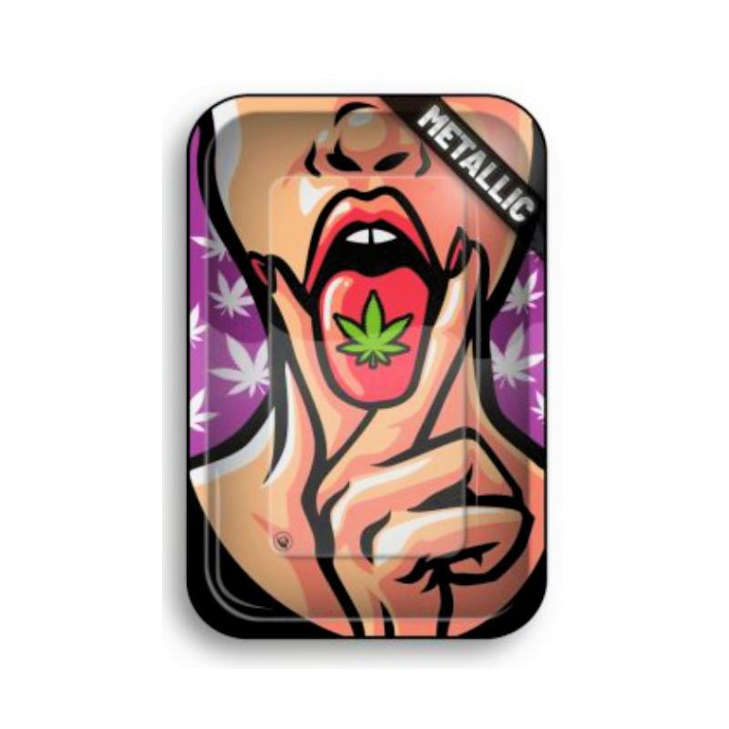 Rolling Tray - 420 Girl Metallic (27.5cm x 17.