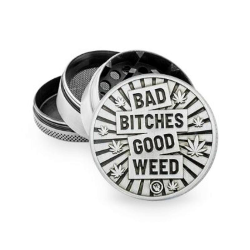 Alu Grinder Bad Bitches/Good Weed 4-pièces 50mm KC Import