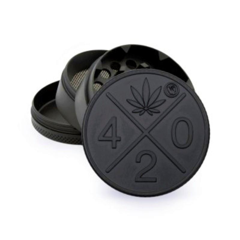 Alu Grinder Black 420 4-pièces 50mm KC Import