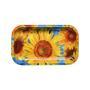 Rolling Tray Metal - Sun Flowers (27cm x 16cm) KC Import