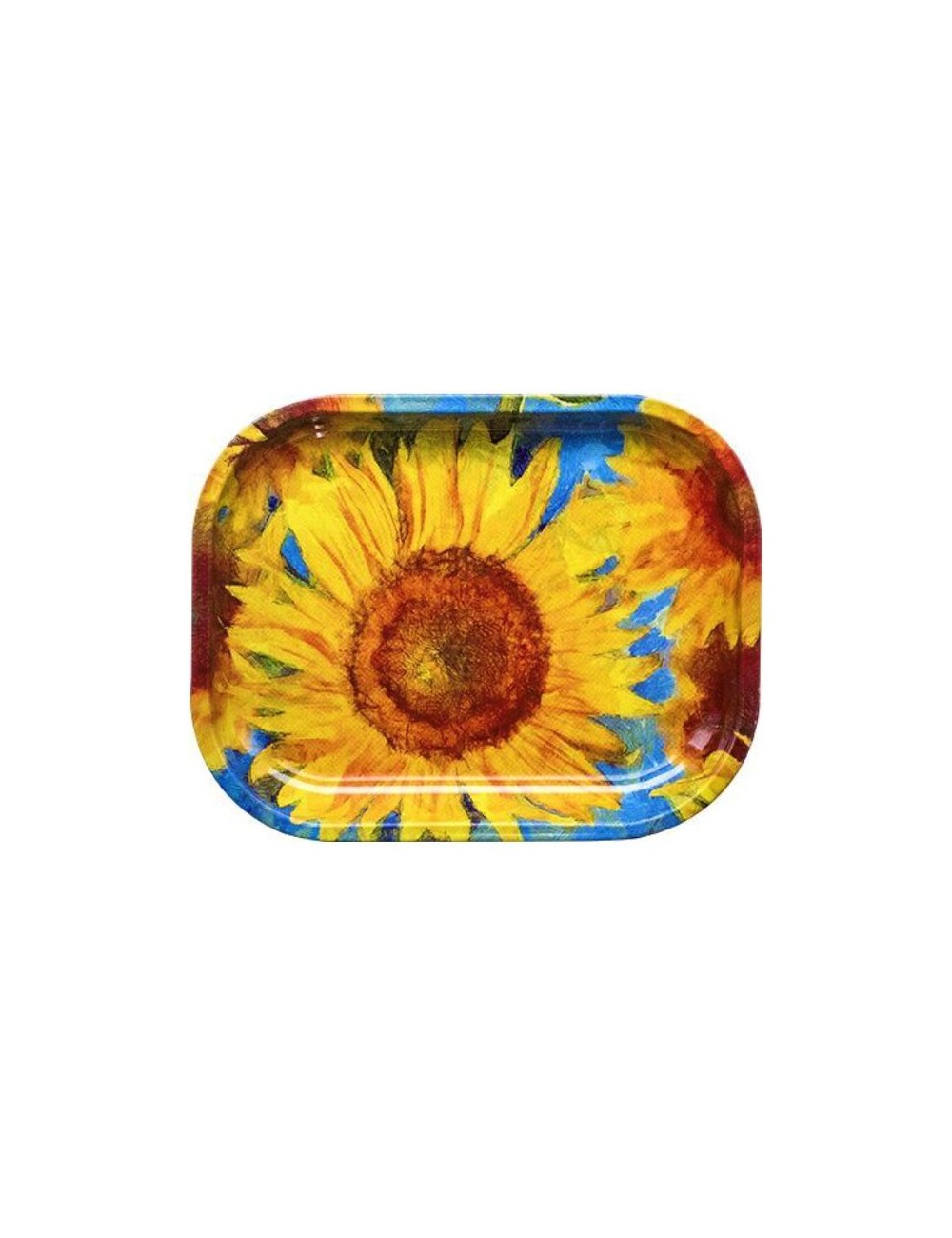 Rolling Tray Metal - Sun Flowers (18cm x 14cm)