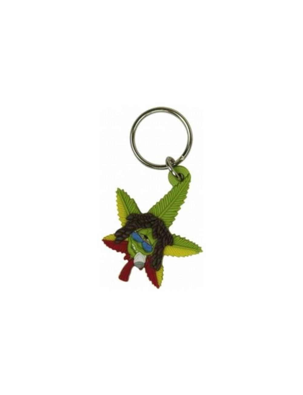 Cannabuds Key Chain - Rasta Bud