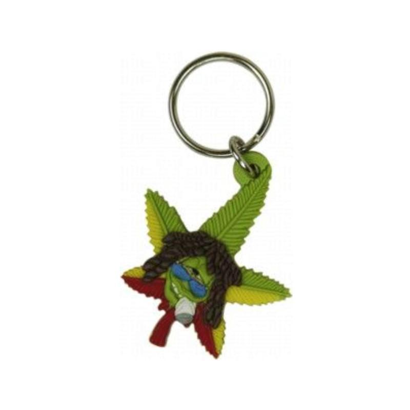 Cannabuds Key Chain - Rasta Bud KC Import