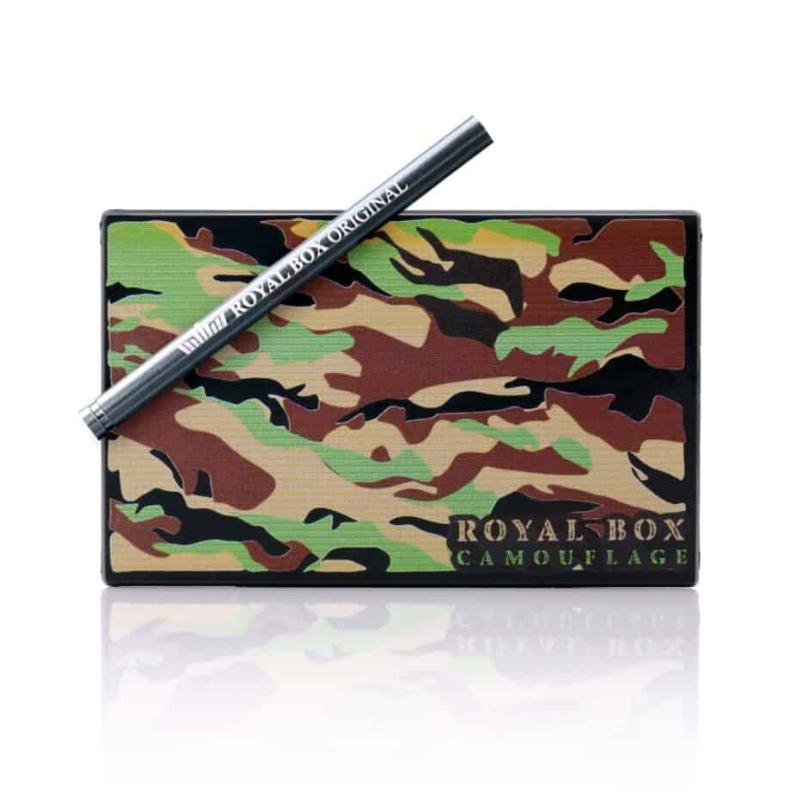 Royal Box mit Schnupfrohr - Camo Grün/Schwarz KC Import