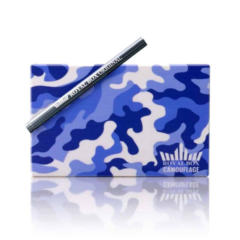 Royal Box mit Schnupfrohr - Camo Blau/Weiss KC Import