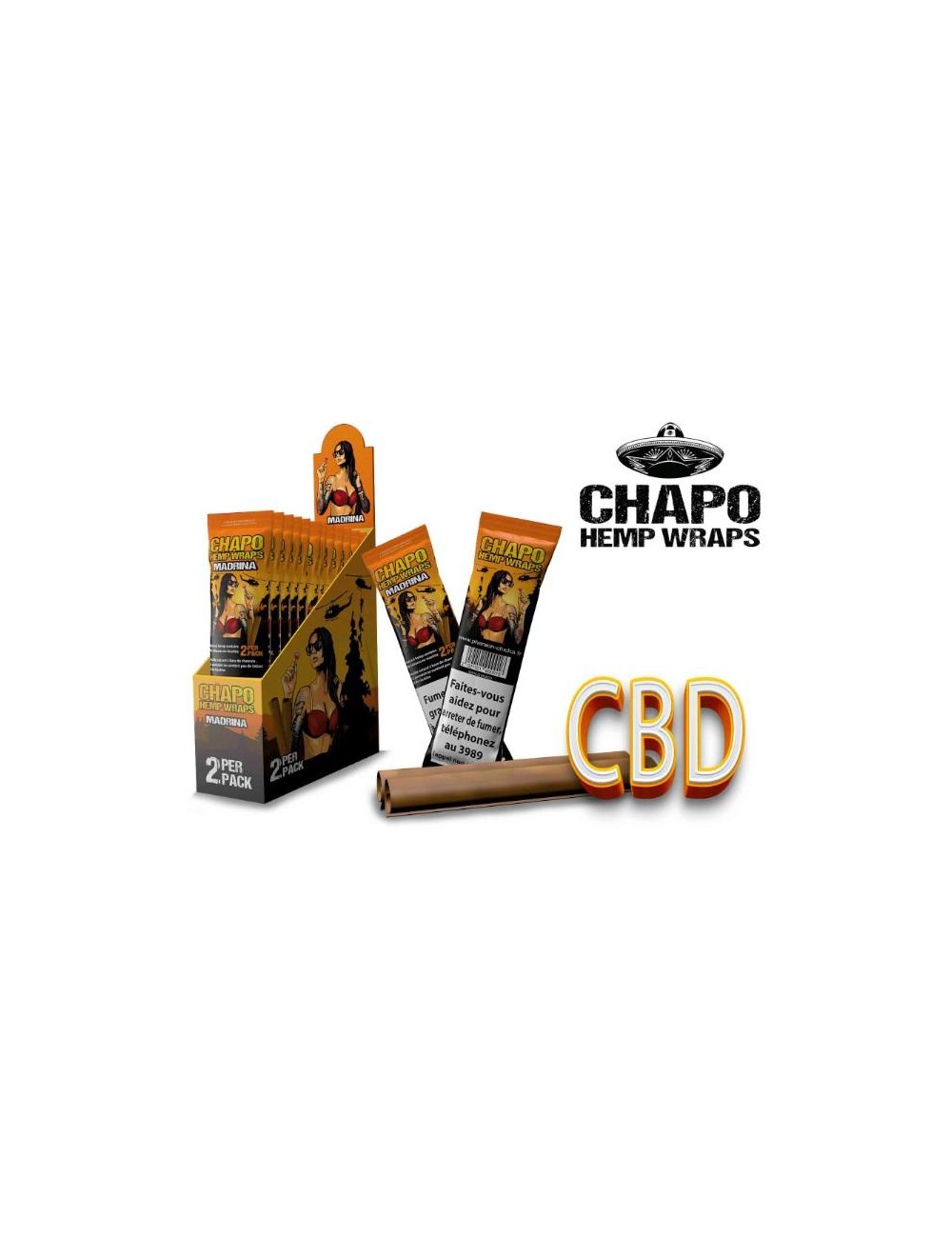 Chapo - Hemp Wraps (2 Stück) Madrina (Natural)