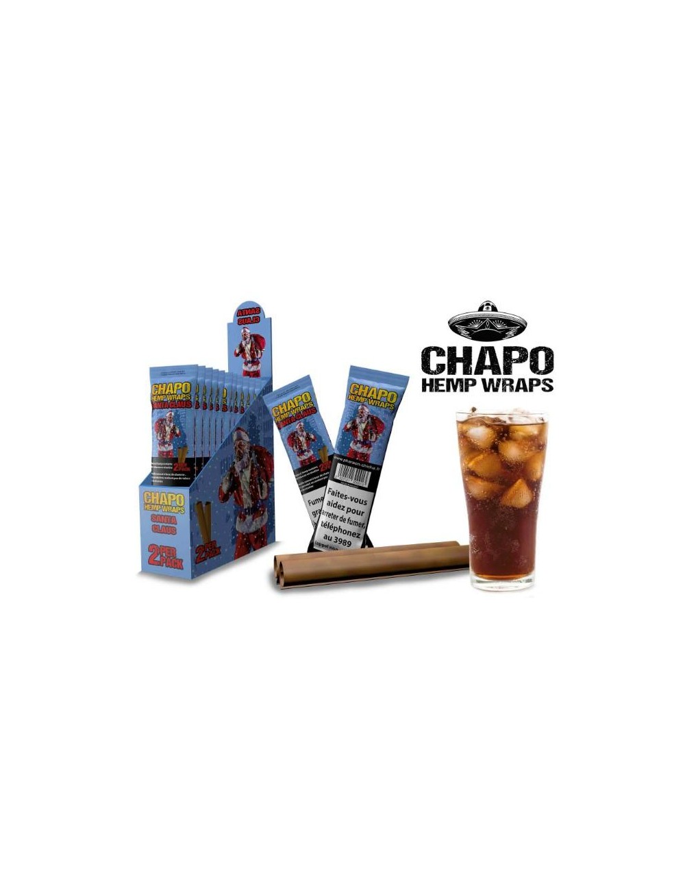 Chapo - Hemp Wraps (2 pcs.) Santa Clauss (Cola)