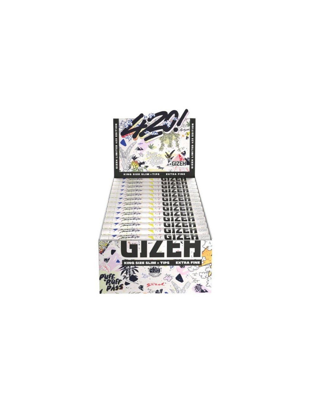 GIZEH Black King Size Slim + Filtes 420 Sneaker Edition (26 pcs.)