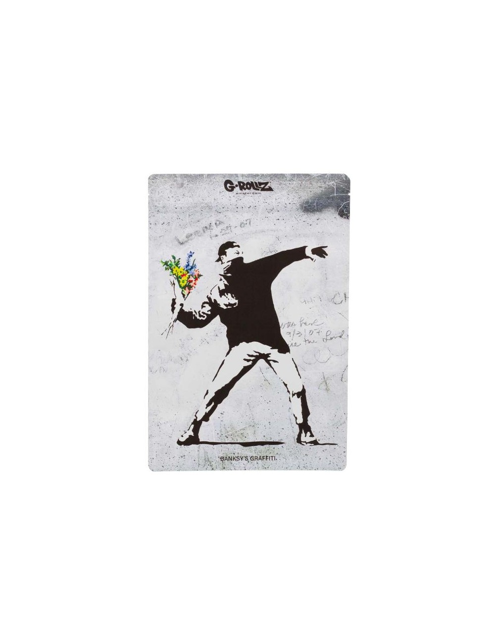 Banksy Bag - Flower Thrower (20cm x 30cm)