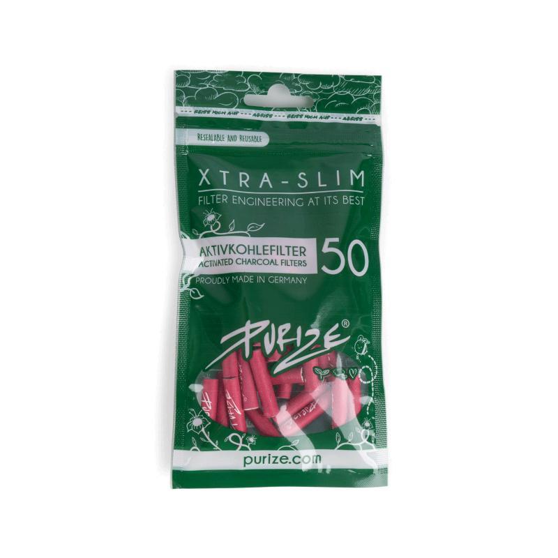 Purize Filtre à charbon actif Xtra Slim 6mm - pink (50 pcs.