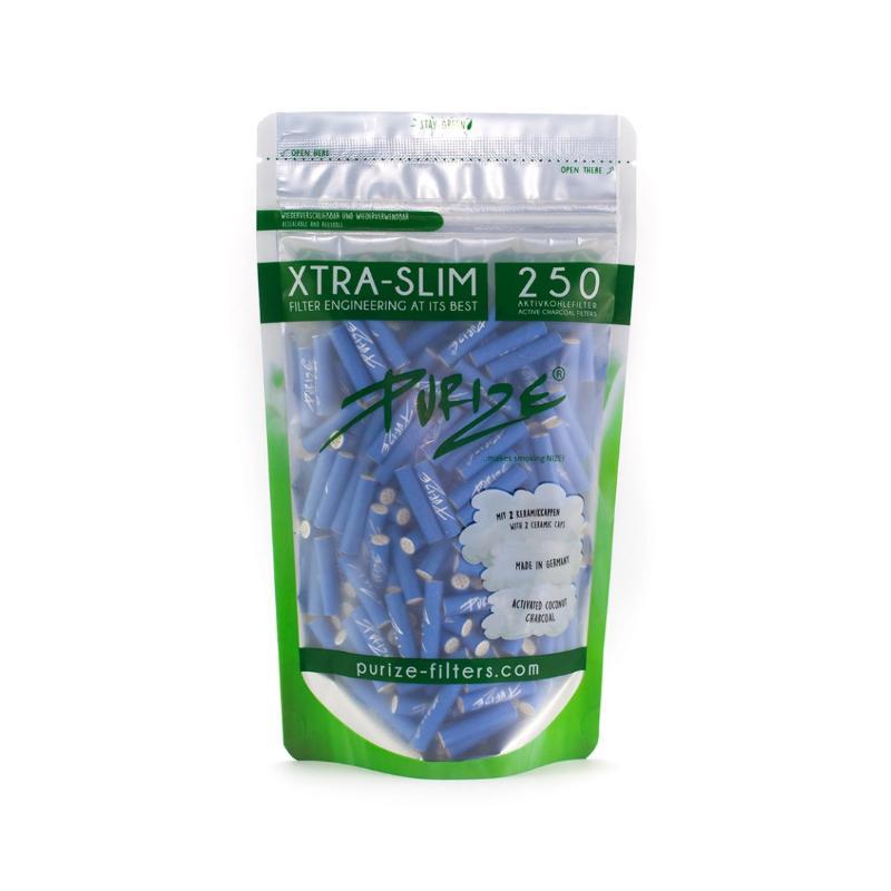 Purize Aktivkohlefilter Xtra Slim 6mm - blue (250 pcs.