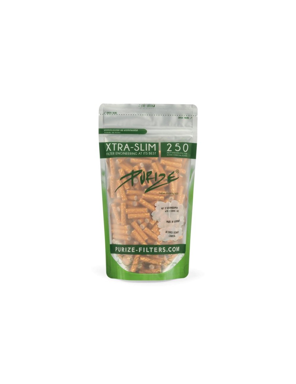 Purize Filtre à charbon actif Xtra Slim 6mm - SPY (250 pcs.)