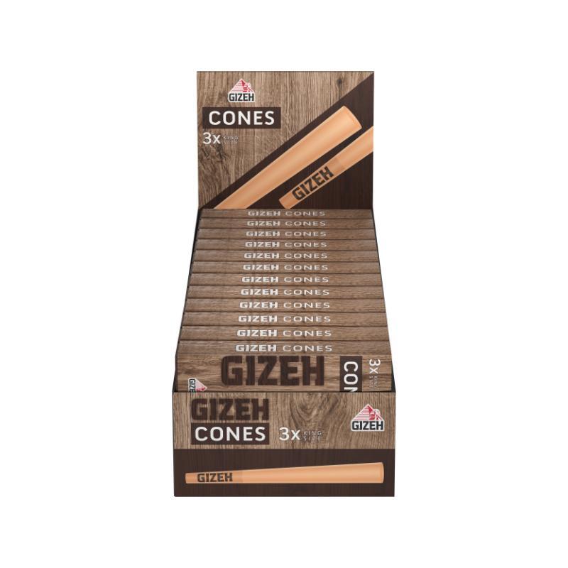 GIZEH Brown Cones (24 x 3 pcs.