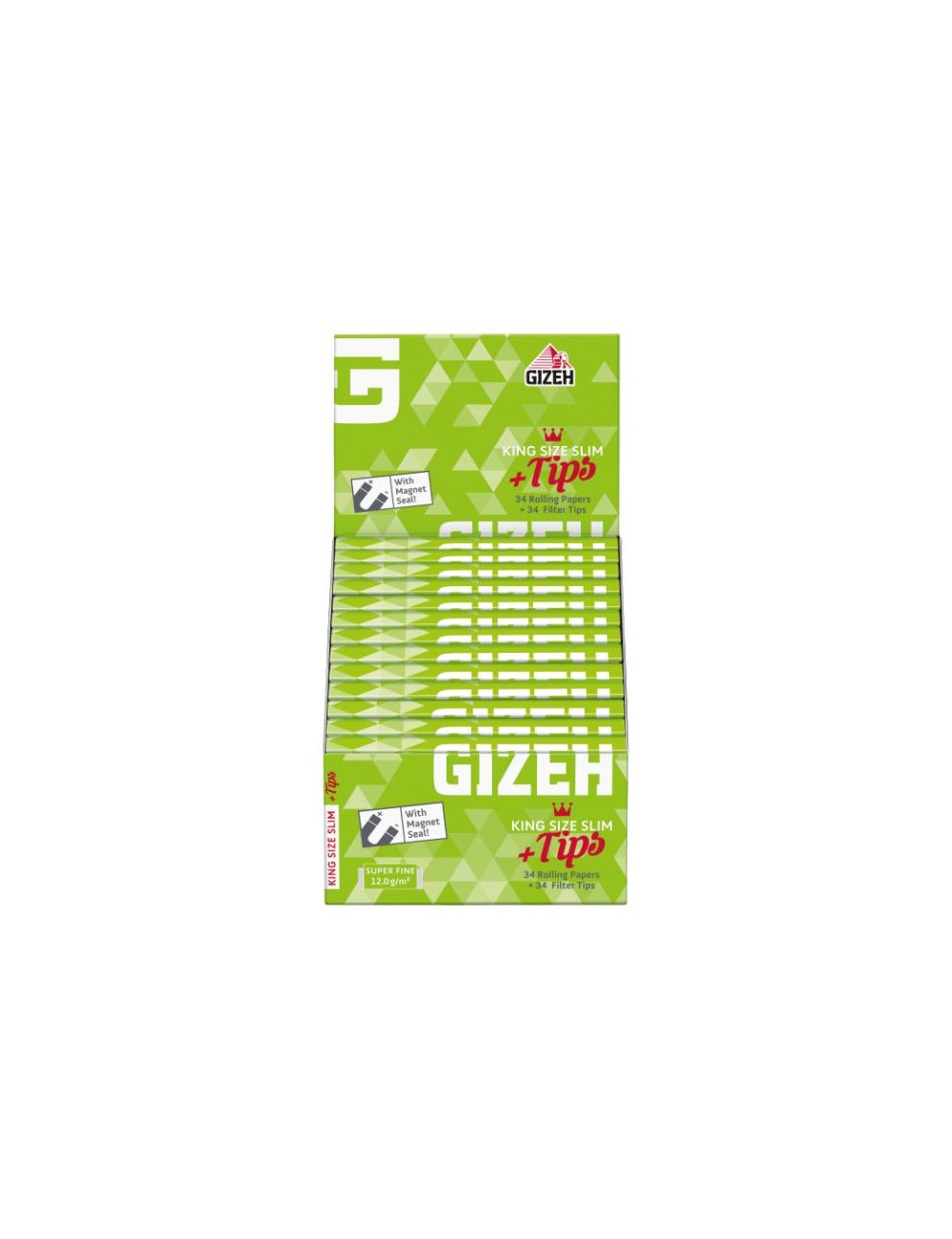 GIZEH King Size Slim Super Fine + Filtres (26 pcs.)