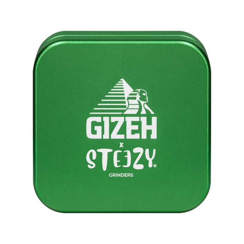 GIZEH x STEEZY Grinder 2-pièces 63mm Grün Grinders