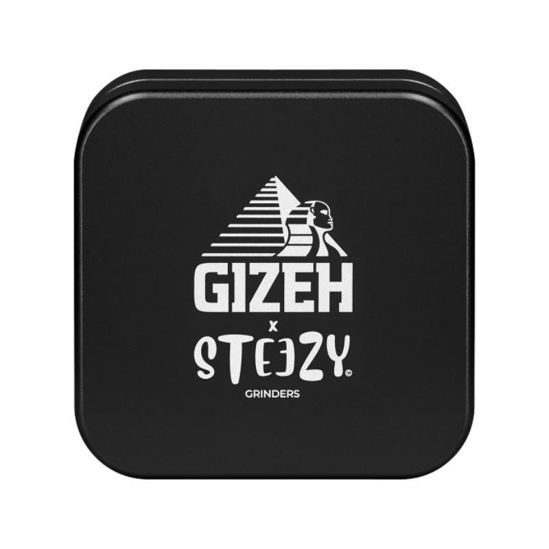 GIZEH x STEEZY Grinder 2-pièces 55mm Black Grinders