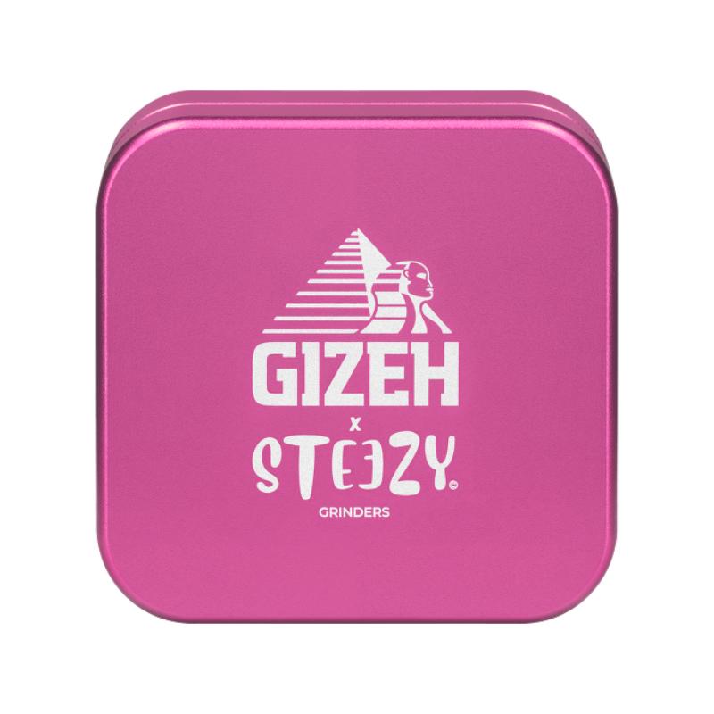 GIZEH x STEEZY Grinder 2-pièces 55mm Pink Grinders