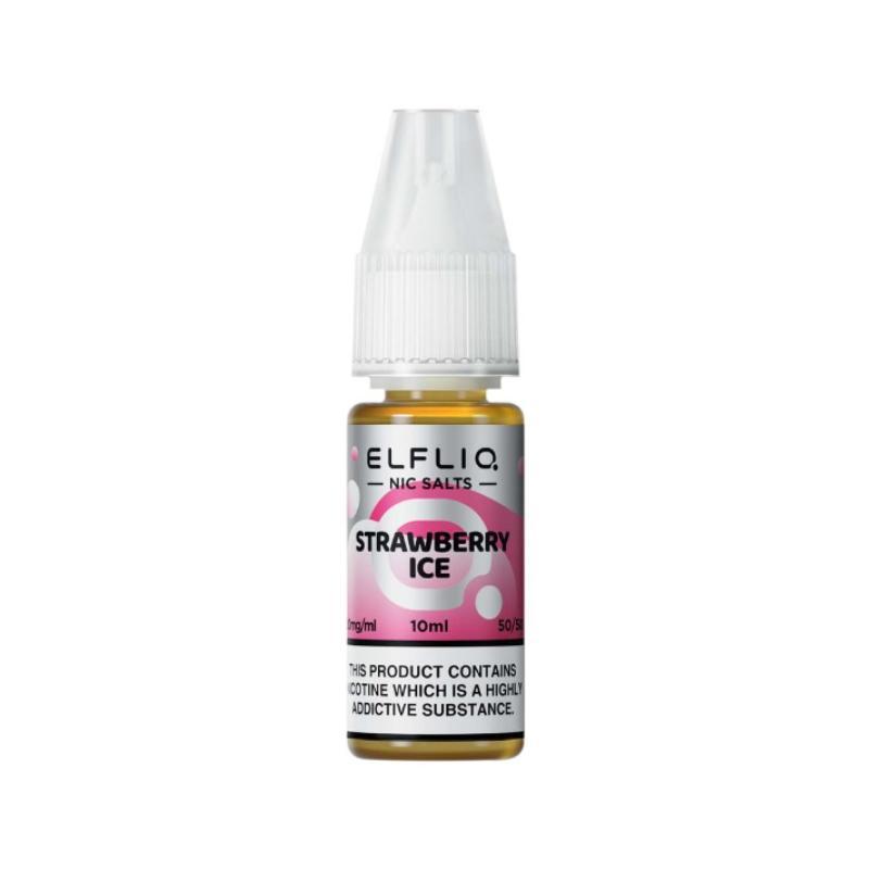 ELFLIQ - Elfbar Liquid (10ml/10mg) Strawberry ICE KC Import