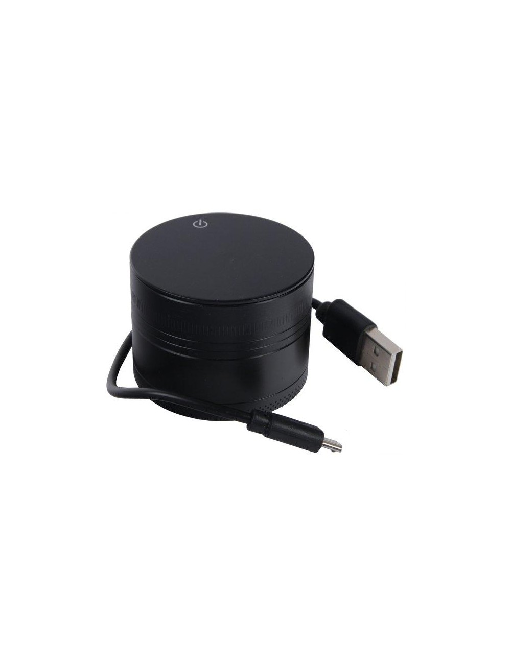 Alu Grinder "USB" 3-teilig 50mm mit Anzünder