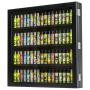 Clipper Vitrine leer 72er Schwarz (42cm x 42cm) KC Import