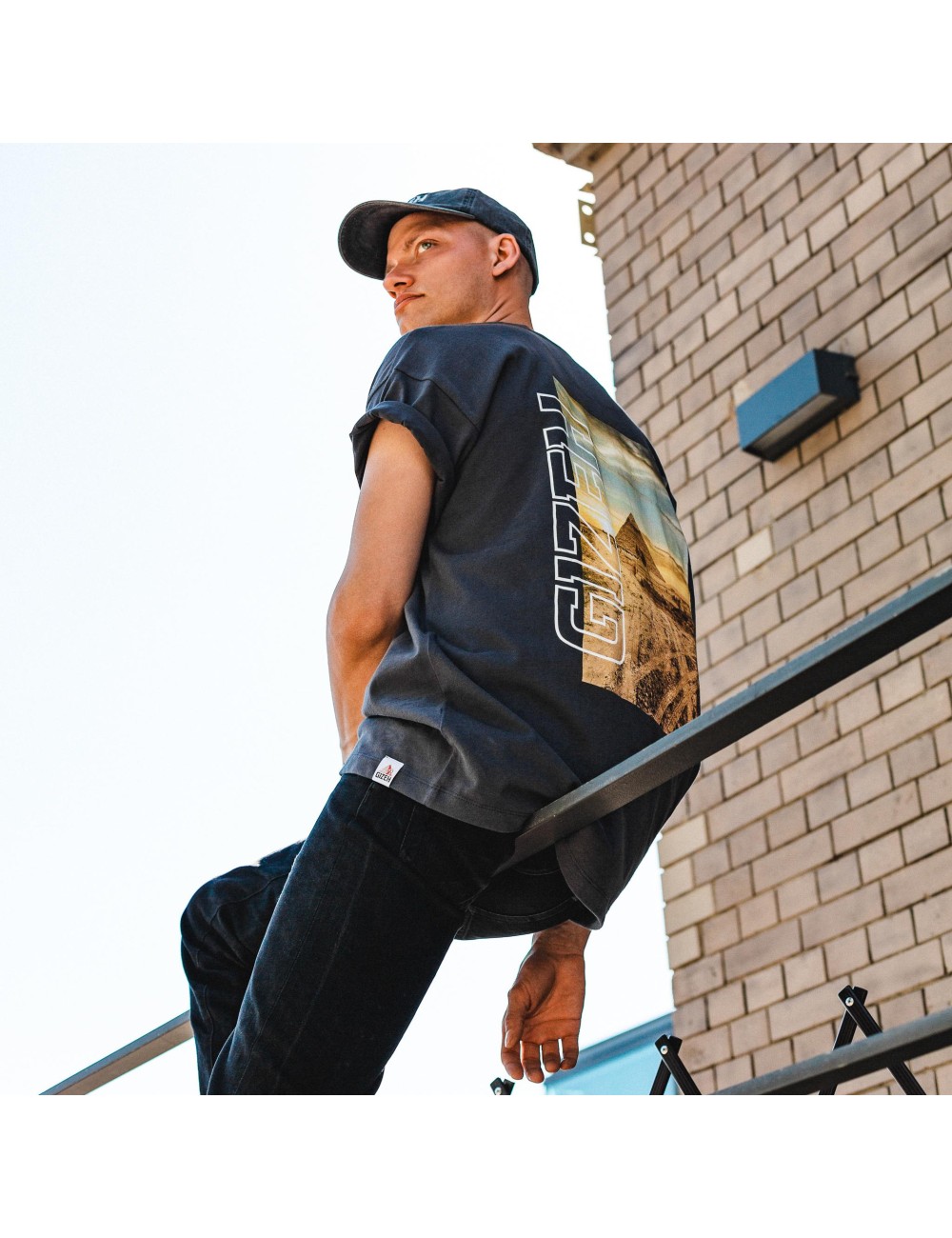 GIZEH "BLACK" Shirt Heritage Icon, oversized M